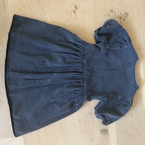 Zara Kids Black Denim Wrap Dress size 10 years - Picture 3 of 6